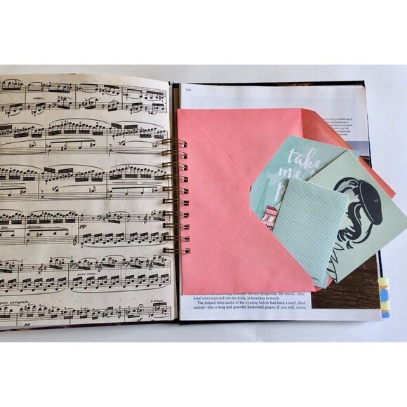 Blank Art Junk Journal Spiral Bound Vintage Mixed Page u Smash Book Canyons and - Picture 10 of 11